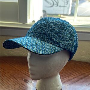 J. Crew Blue and Yellow Patterned Hat